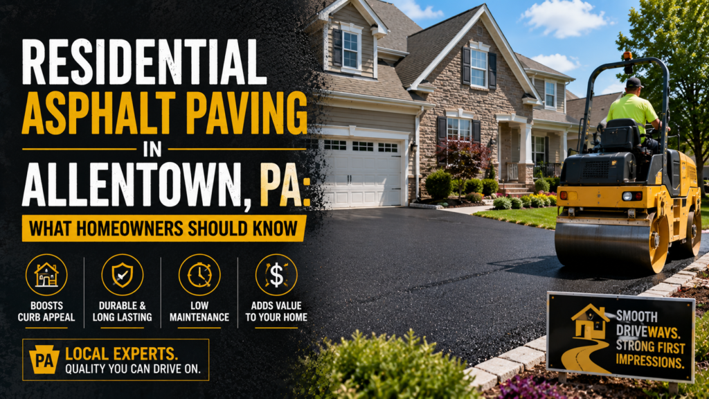 Residential Asphalt Paving in Allentown, PA: What Homeowners Should Know